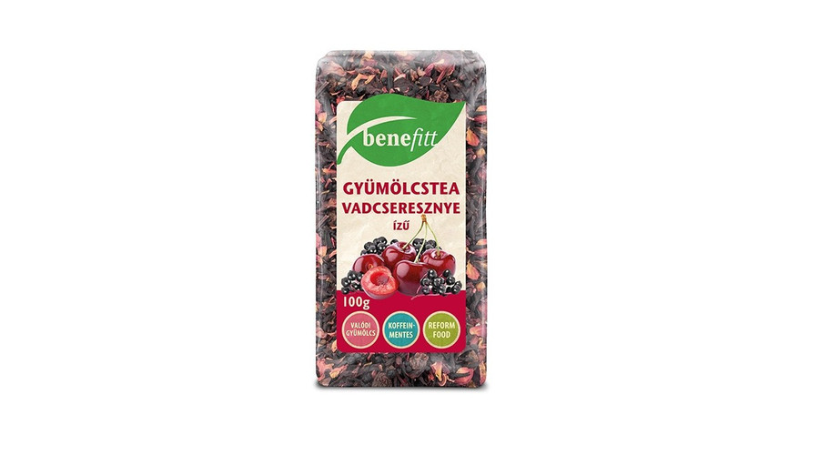 BENEFITT Vadcseresznye ízű gyümölcstea 100 g BENEFITT Vadcseresznye ízű gyümölcstea 100 g