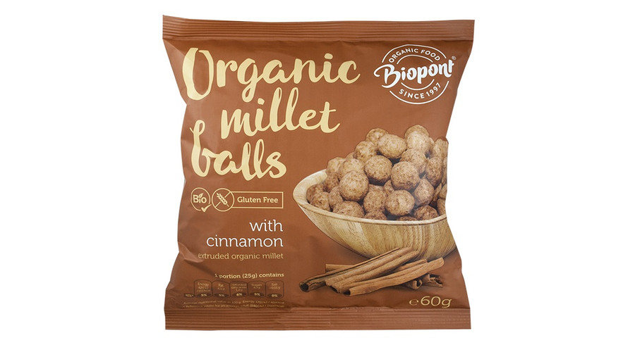 BIOPONT Bio Kölesgolyó fahéjas 60 g BIOPONT Bio Kölesgolyó fahéjas 60 g