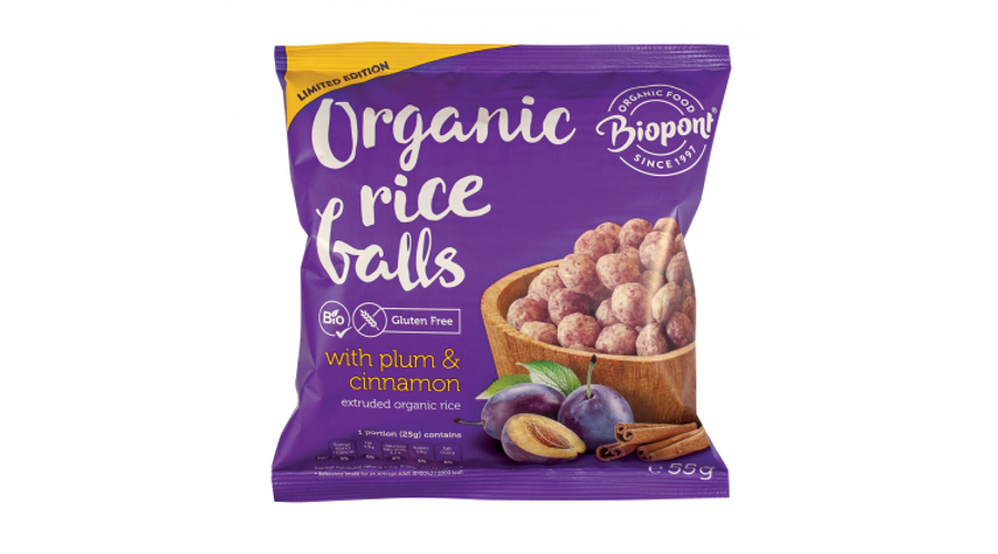 BIOPONT Bio Extrudált rizsgolyó szilvával és fahéjjal 55 g BIOPONT Bio Extrudált rizsgolyó szilvával és fahéjjal 55 g