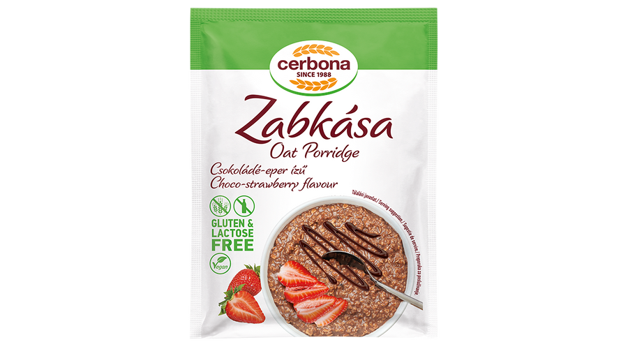 Cerbona Gluténmentes zabkása eper-csoki 50 g