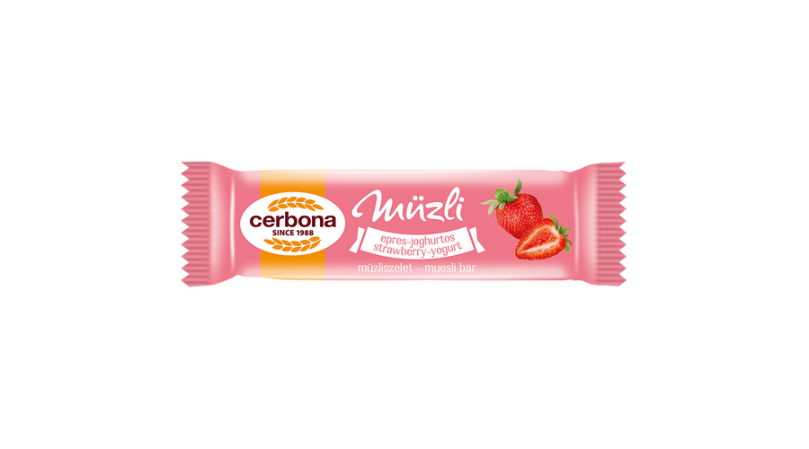 Cerbona Müzliszelet epres-joghurtos 20 g Cerbona Müzliszelet epres-joghurtos 20 g