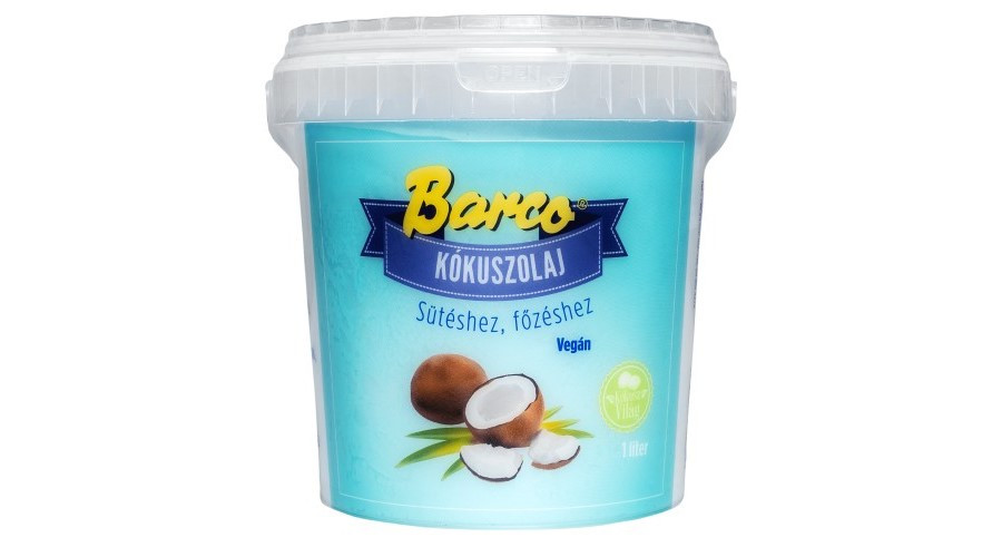 BARCO Kókuszolaj vödörben 1000 ml BARCO Kókuszolaj vödörben 1000 ml