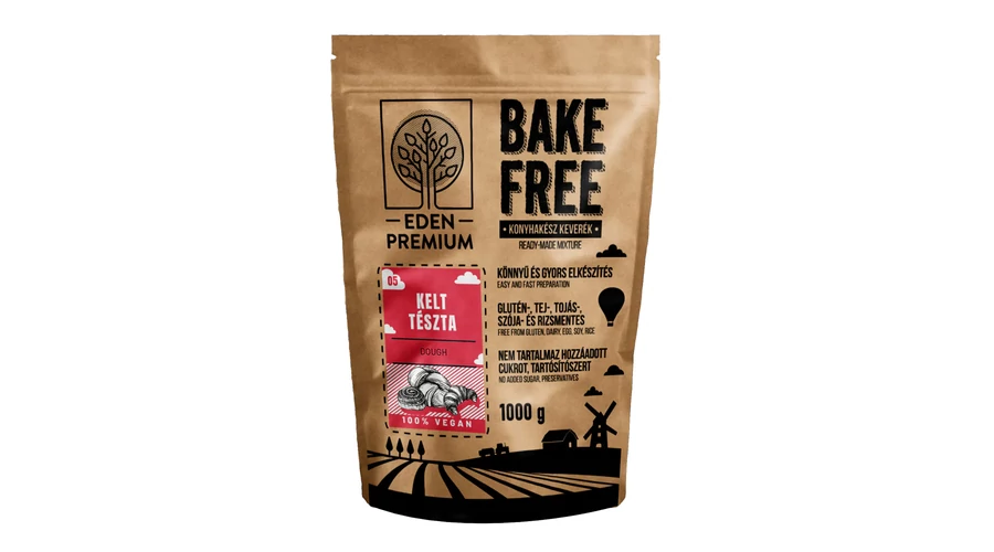 ÉDEN PRÉMIUM Bake-Free Kelt tészta lisztkeverék 1000 g ÉDEN PRÉMIUM Bake-Free Kelt tészta lisztkeverék 1000 g