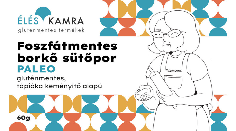 Éléskamra Foszfátmentes Paleo Sütőpor 60 g