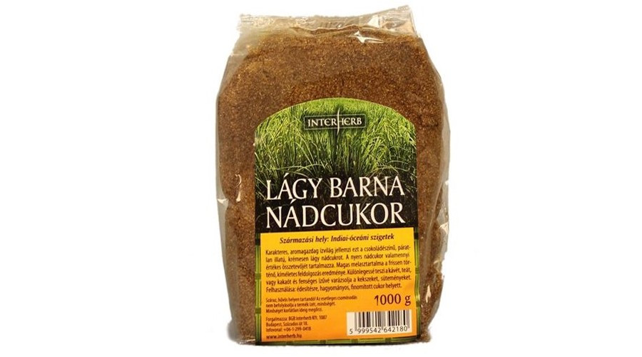 INTERHERB GURMAN Nádcukor lágy barna 1000 g INTERHERB GURMAN Nádcukor lágy barna 1000 g