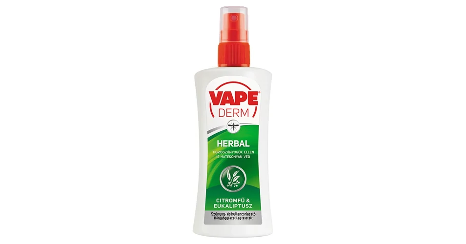 vape szúnyogriasztó VAPE Derm Herbal szúnyog- és kullancsriasztó pumpás aeroszol 100 ml -  Szúnyog- és rovarriasztók
